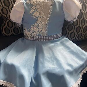 Blue Floral Kids Costume